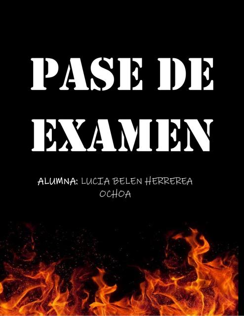 Pase de examen