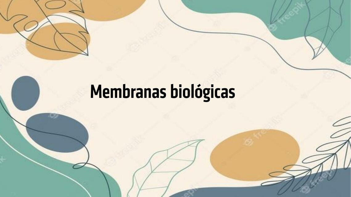 Membranas Biológicas