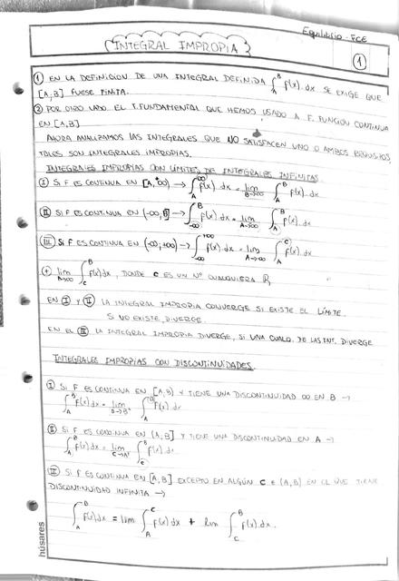 Integral Impropia