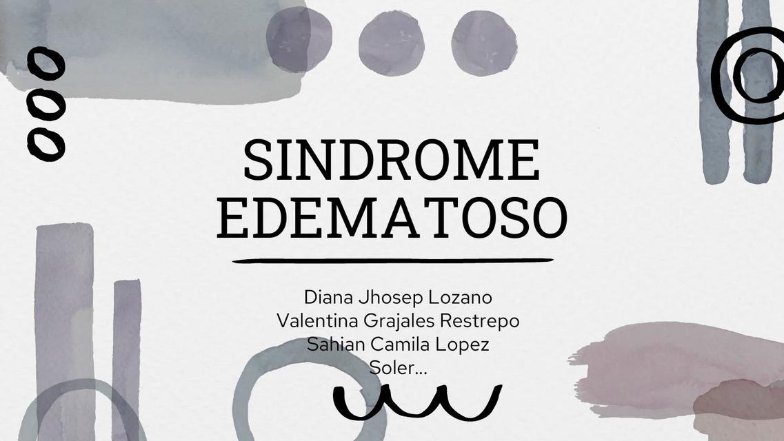 Síndrome Edematoso