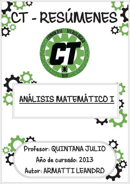 Resumen Analisis Matematico I