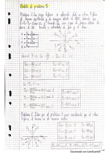 Ejercicios Sistemas Trifásicos (Iniciación)