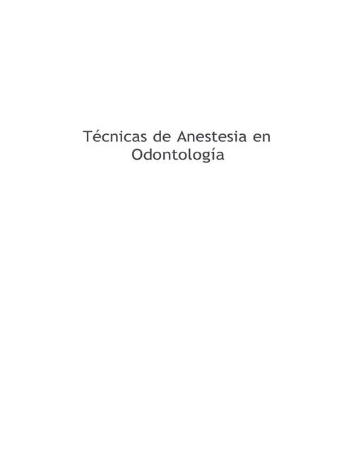 tecnicas de anestesia en odontologia 1 downloable