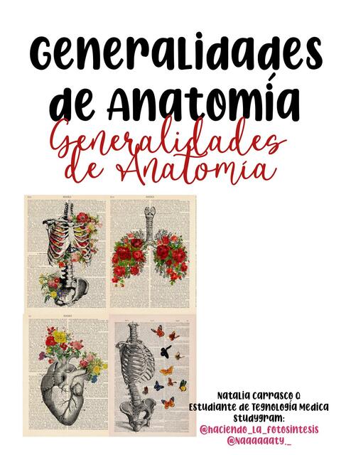 Generalidades de Anatomía