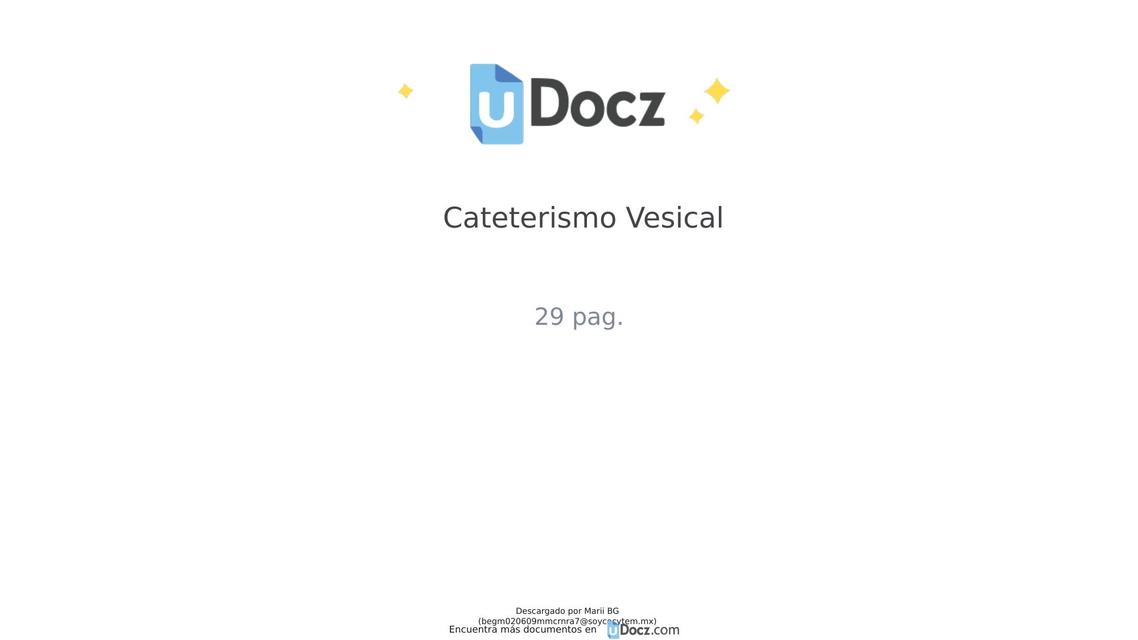 Cateterismo vesical