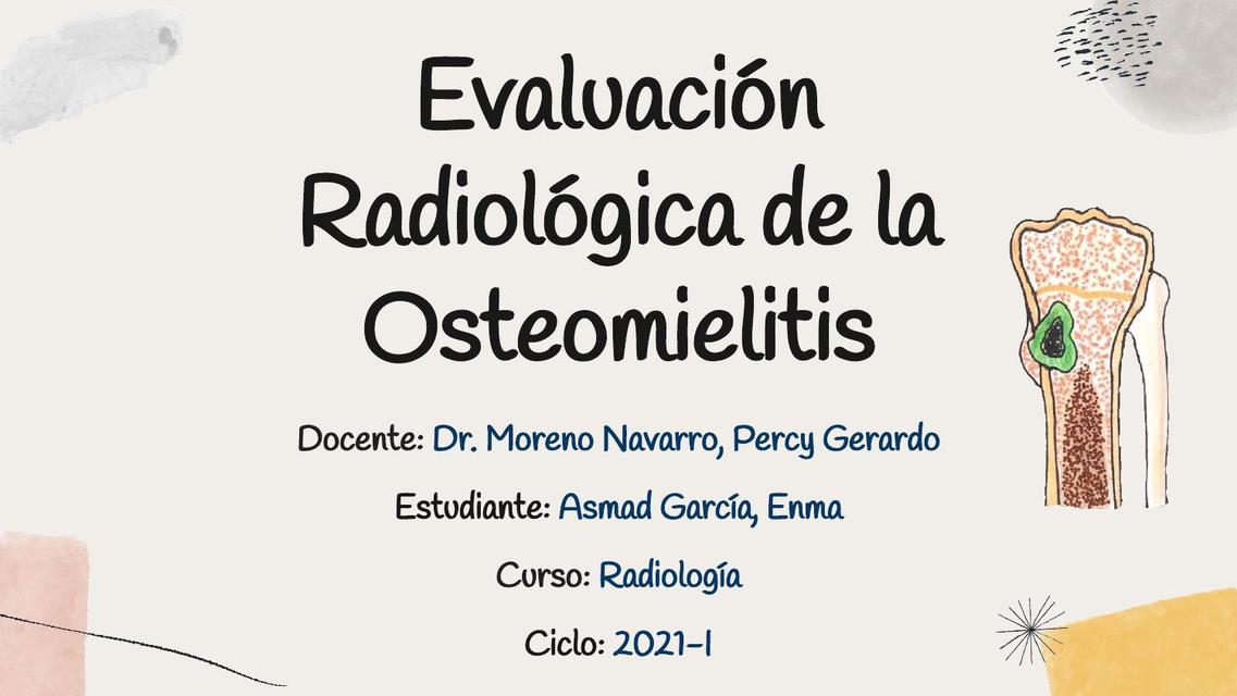 Radiología de la Osteomielitis