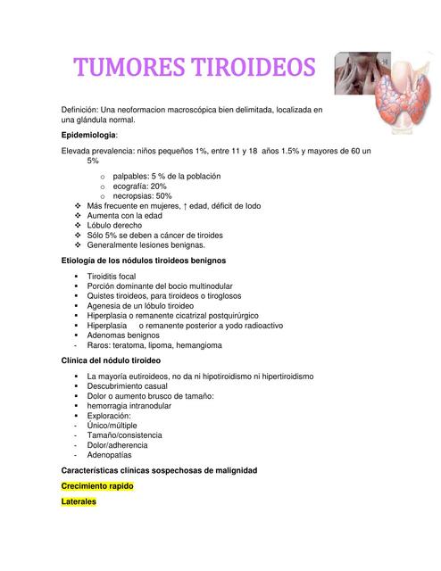 Tumores Tiroideos 