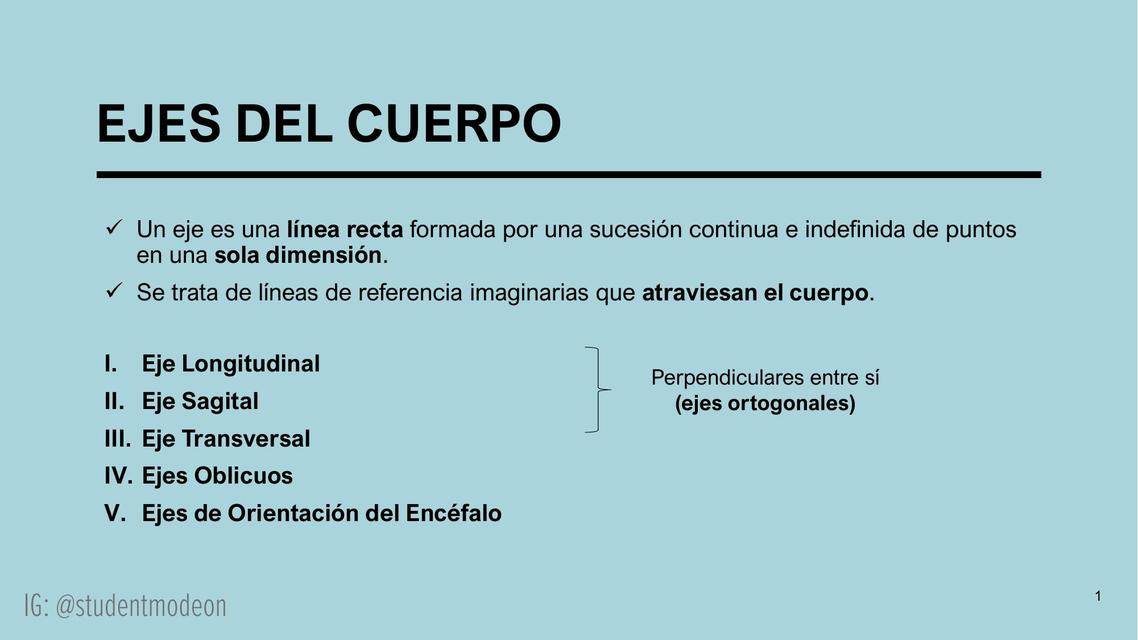 Ejes y Planos