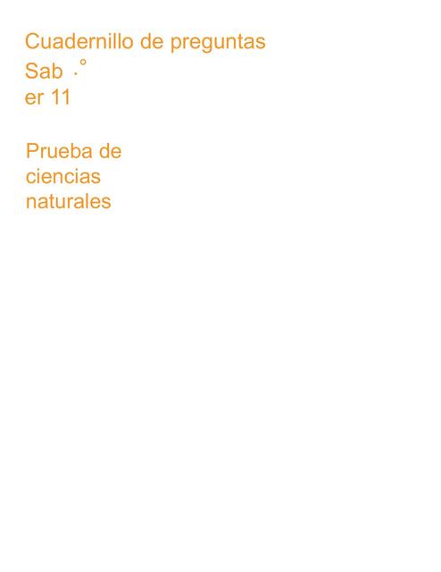 Prueba de Ciencias Naturales