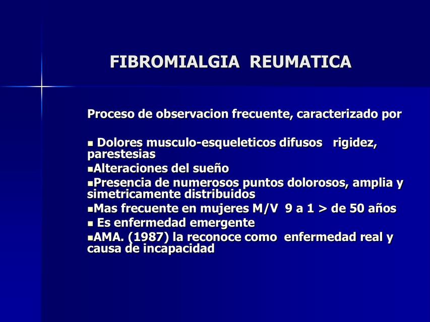 Fibromialgia Reumática 