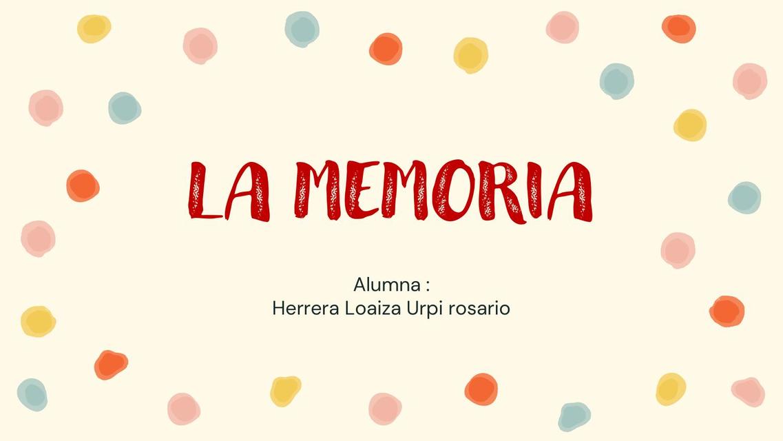 La Memoria 