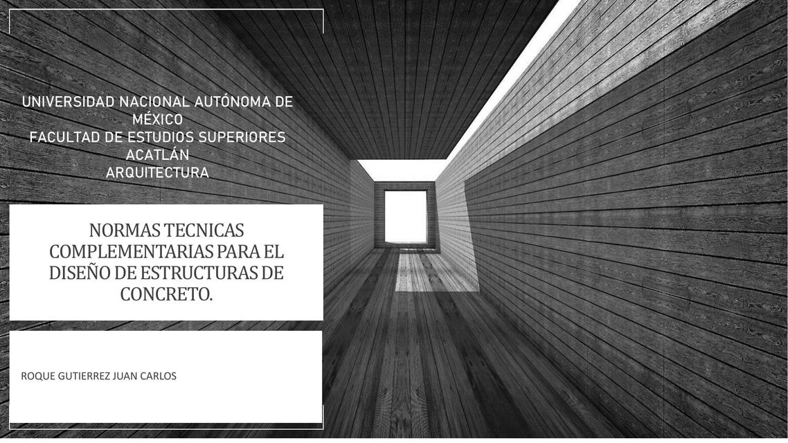 NORMAS Técnicas Complementarias para el Diseño de Estructuras