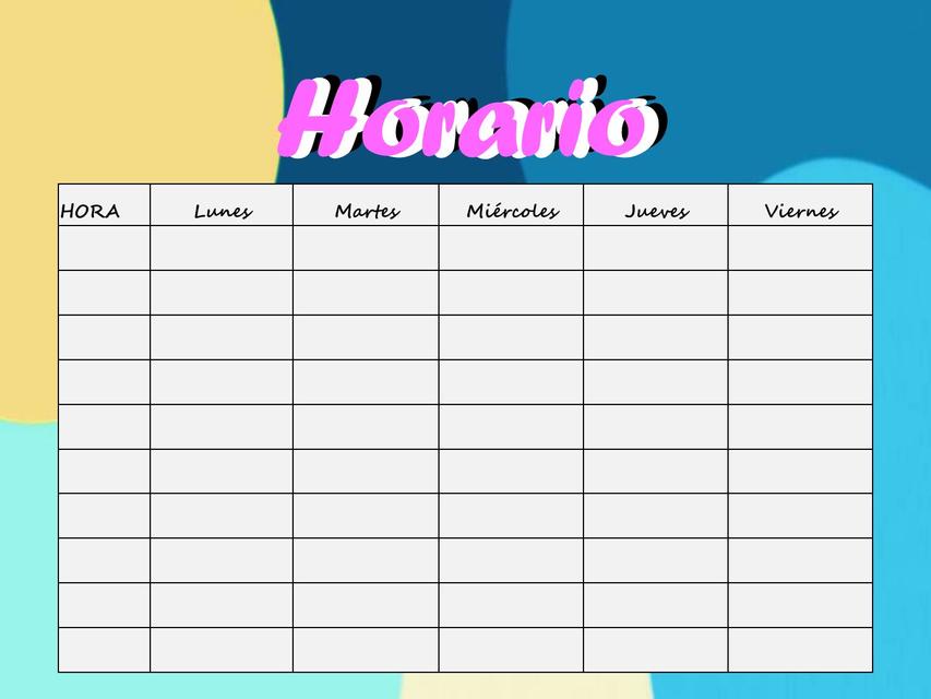 Horarios 