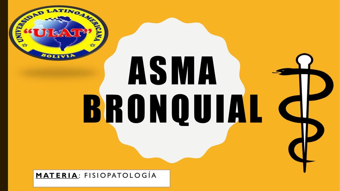 Asma Bronquial 