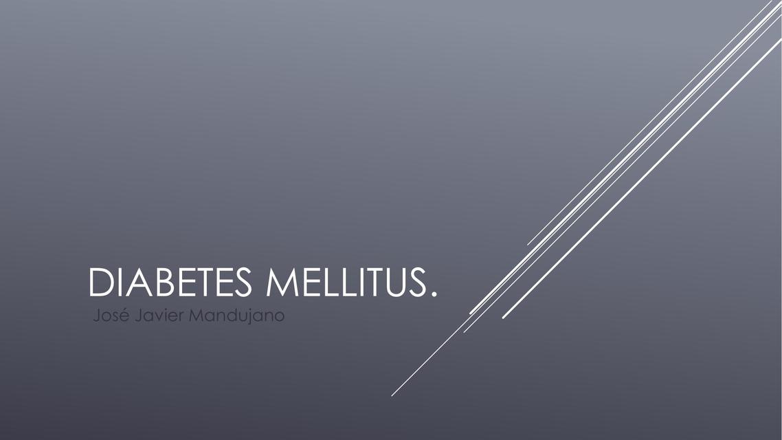 Diabetes Mellitus