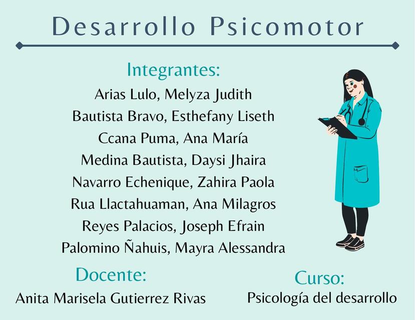 Desarrollo Psicomotor 