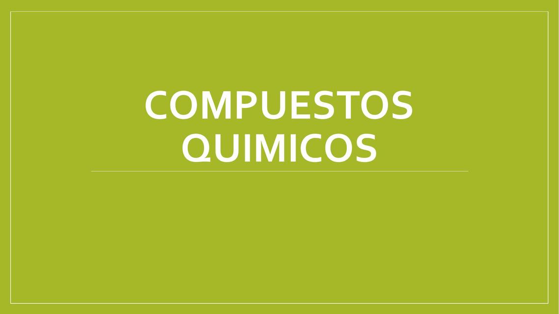 Compuestos Químicos