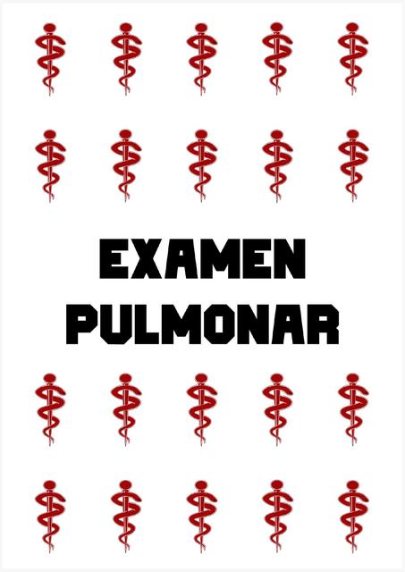 Examen Físico Pulmonar