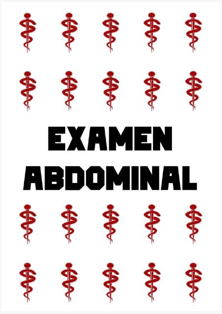 Examen Físico Abdominal