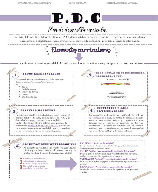 Plan de Desarrollo Curricular 