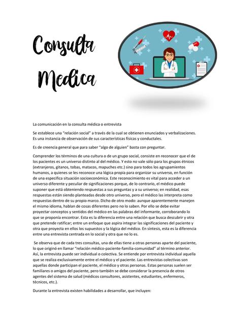 Consulta medica