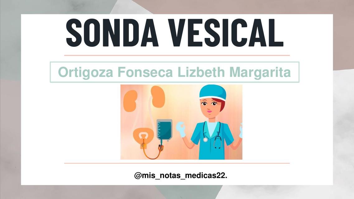 Sonda vesical