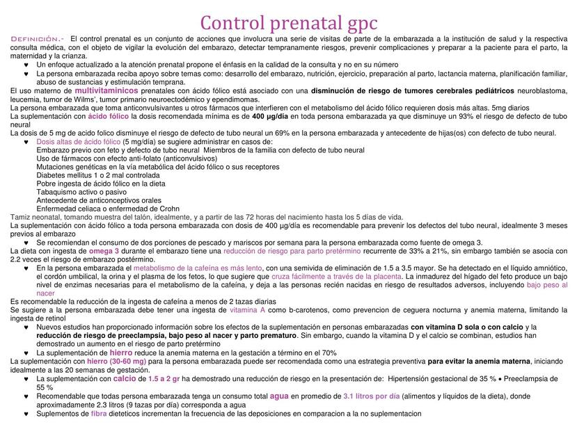 Control Prenatal gpc 