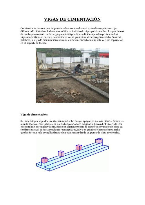 Vigas De Cimentación