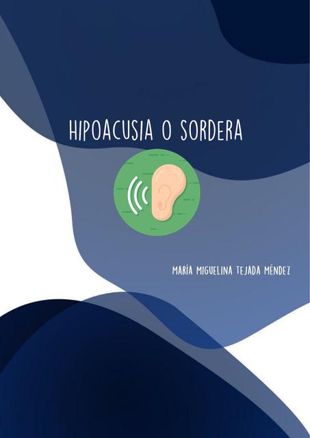 Sordera o hipoacusia