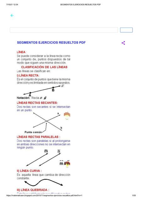 Segmentos Teoria y Ejercicios