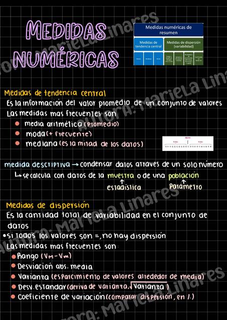 Medidas numéricas