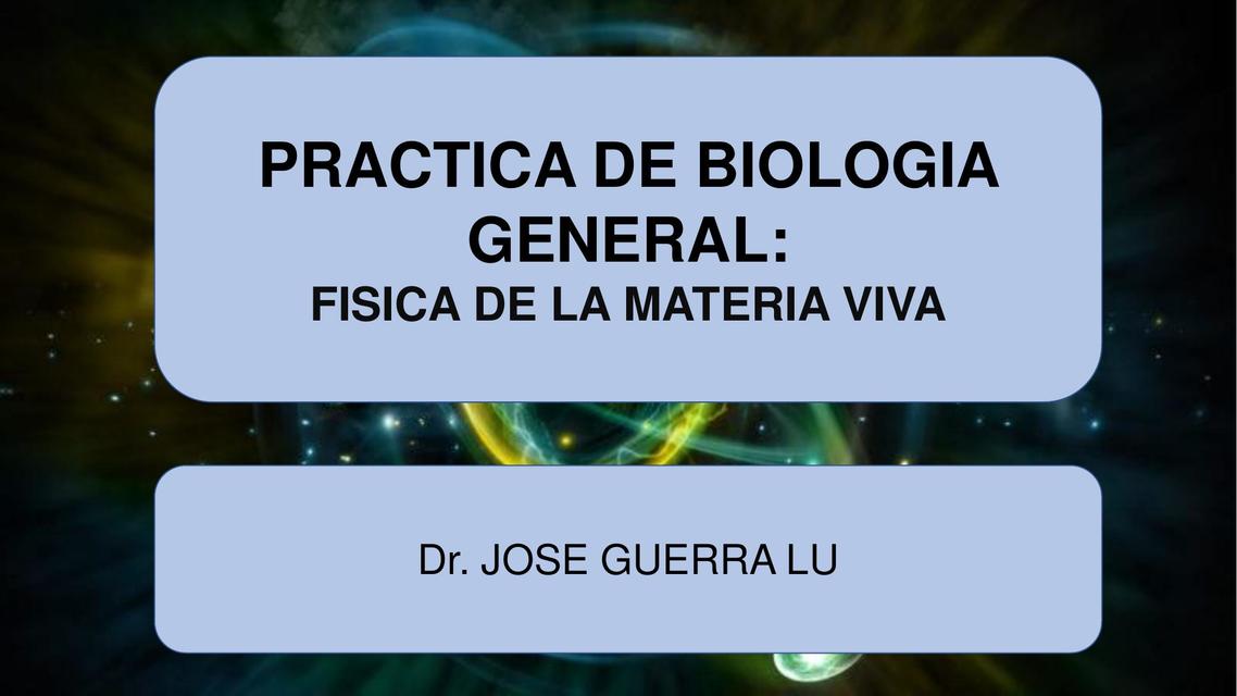 Física de la Materia Viva