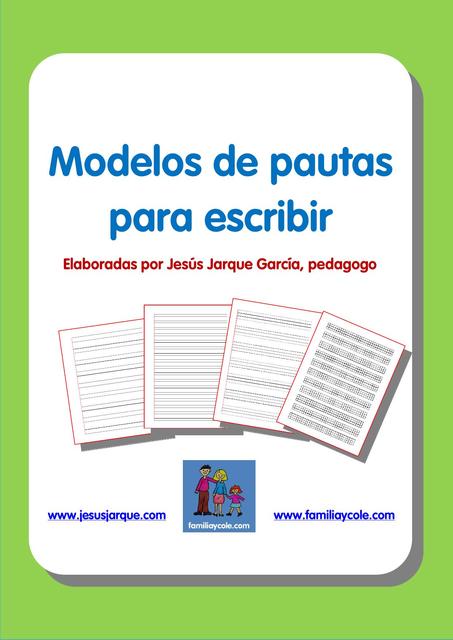 Modelos de pautas para escribir 