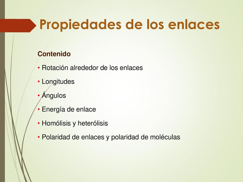 QII 2 Propiedades de los enlaces