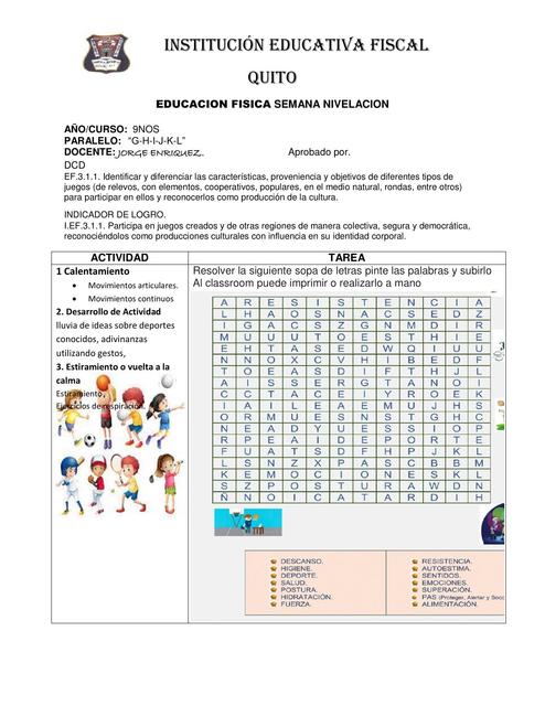 Sopa de  letras