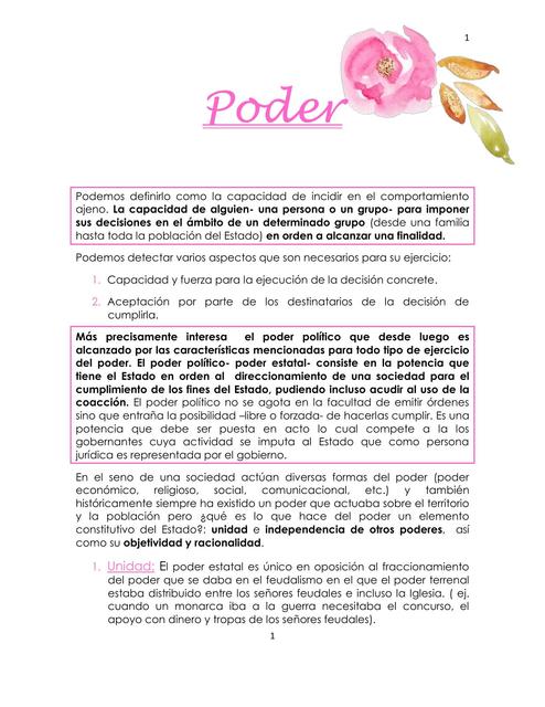 Material Poder y soberania