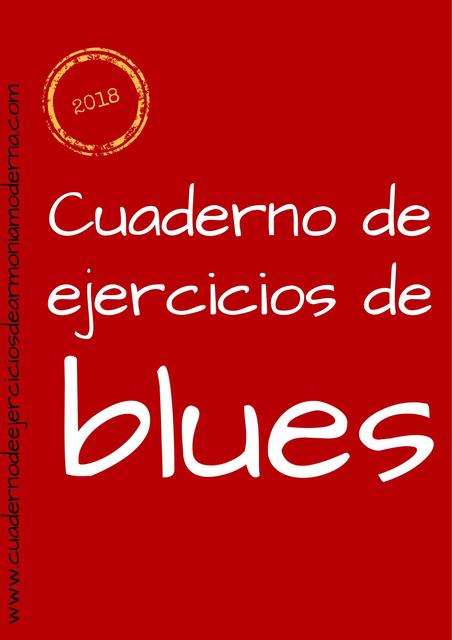 Daniel Fedele cuaderno de ejercicios de blues