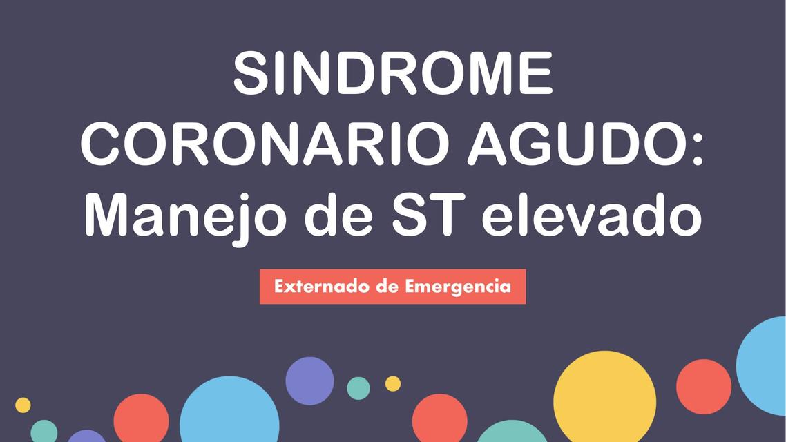 Síndrome coronario agudo 