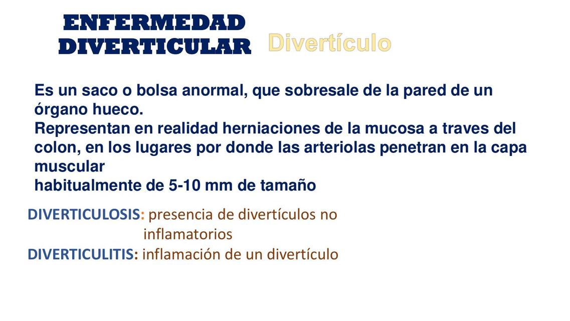 Diverticulitis