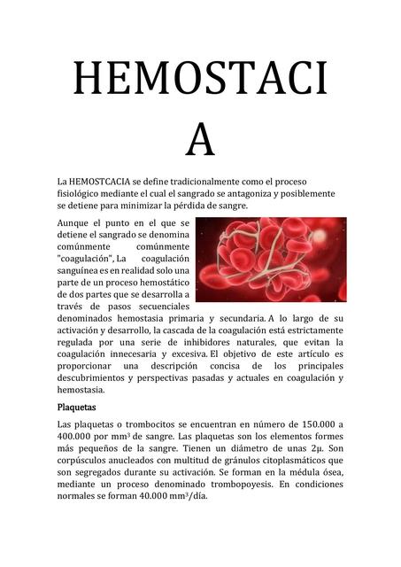 Hemostasia 