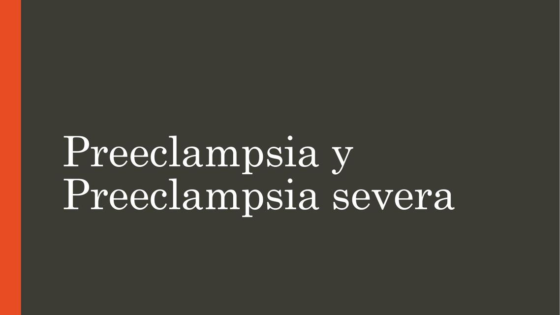 Preeclampsia