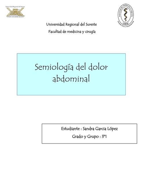 Semiología del Dolor Abdominal