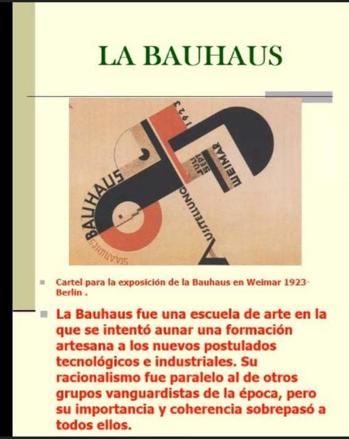 La Bauhaus 