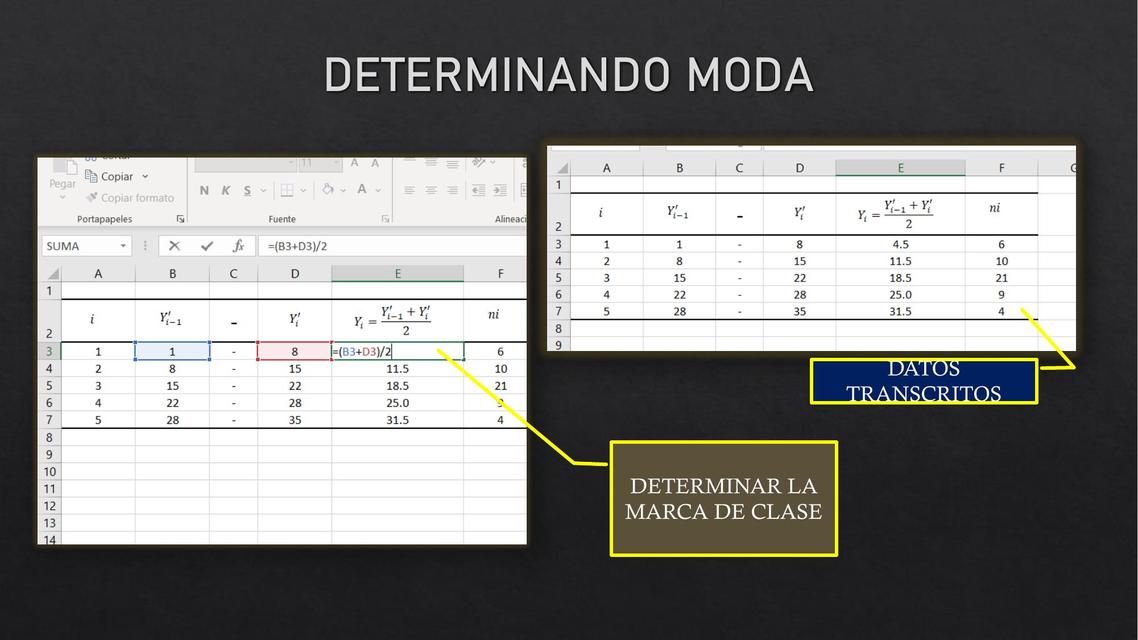 estadistica moda mediana y media