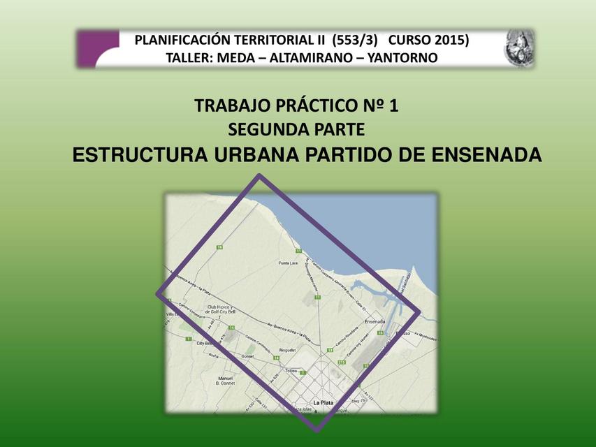 Estructura Urbana Partido de Ensenada