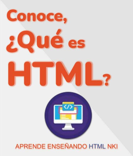 Conoce Qué es HTML