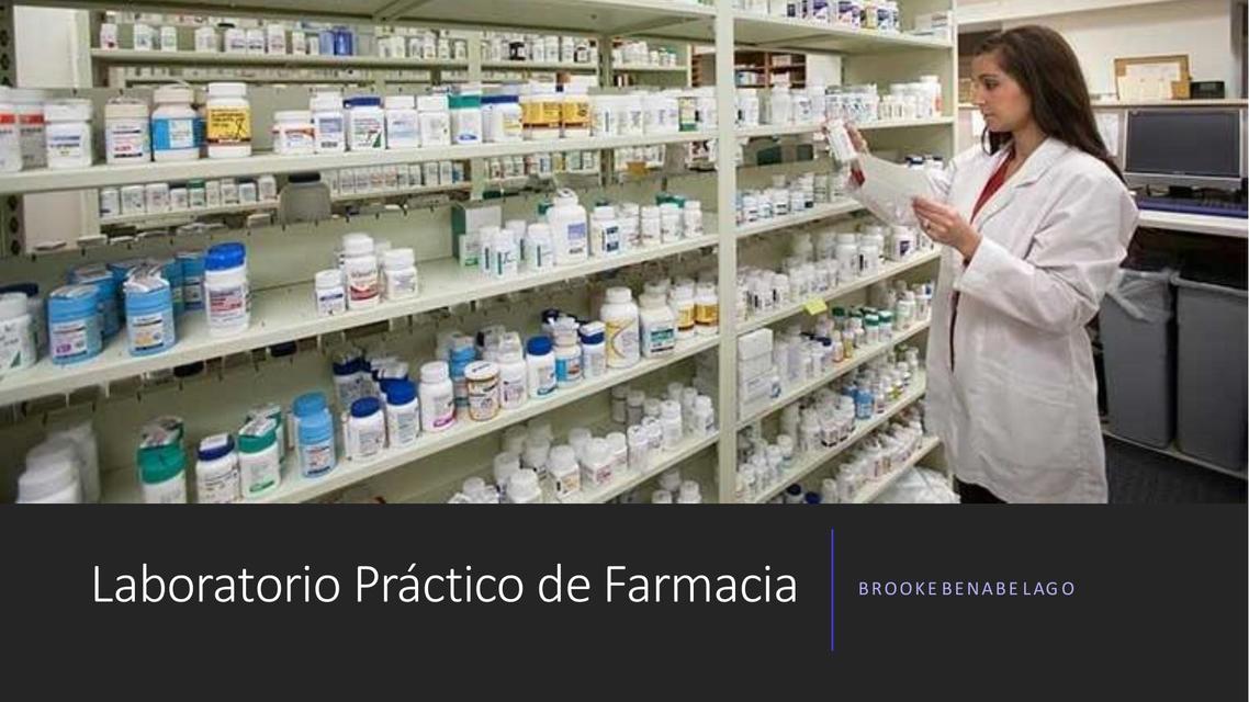 Laboratorio Práctico de Farmacia 