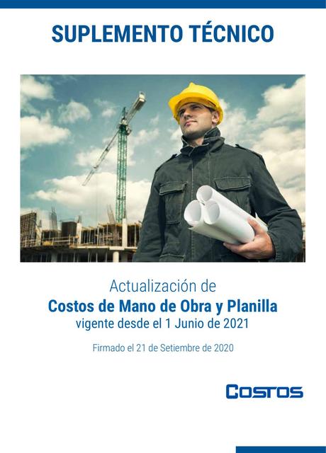 Costos de Mano de Obra y Planilla