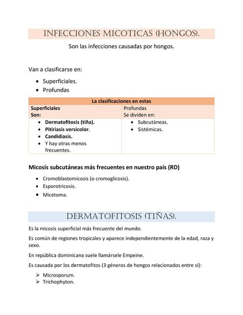 Infecciones Micóticas