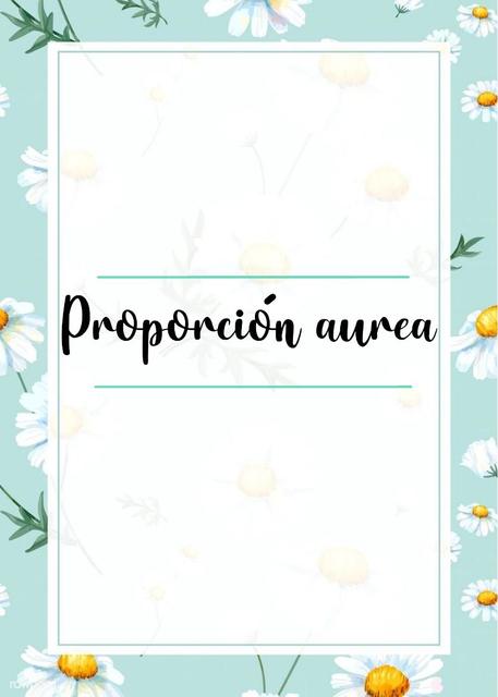 Proporción Aurea